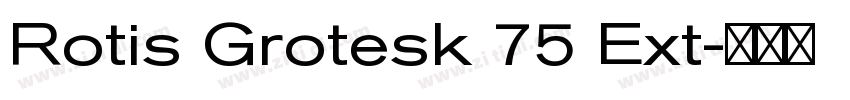 Rotis Grotesk 75 Ext字体转换 Rotis Grotesk 75 Ext字体转换